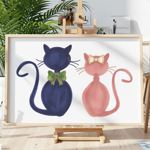 Katzen tiere v13 - katzen, schablone