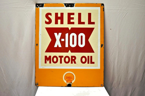 Vintage shell 100 motoröl - shell, x-100
