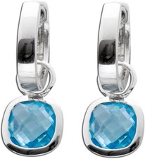 Blautopas Ohrringe Silber 925