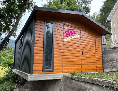 Blechgarage 4x5x2 55m moderne - blechgarage, 4x5x2,55m