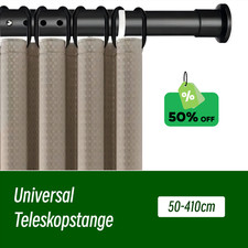 ★Universal Teleskopstange Ohne Bohren Duschvorhangstange Spannstange 0.5M-4.1M