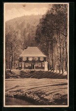 Rotenbach bei Neuenbürg, Ansichtskarte, Gasthaus zur Eyachbrücke mit Umgebung 