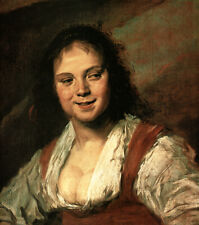 Die Zigeunerin Frans Hals Porträt Freude Frau Lebendigkeit Brust H A3 0250