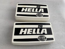 2x Hella Oldtimer Fernscheinwerfer Zusatzscheinwerfer Schutzkappe 210 mm NOS