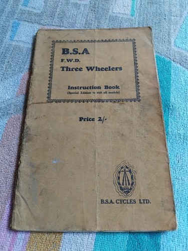 Bsa fwd three wheeler - fwd,