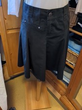 amisu 38 Rock,Schwarz, Baumwolle 