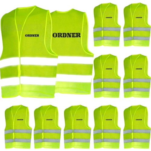 Warnweste gelb mit aufdruck - gelb,