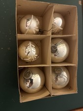 6x alter Christbaumschmuck