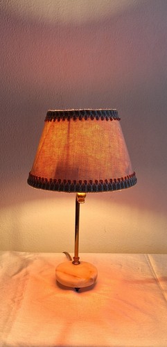 Tischlampe onyx messingfuß - tischlampe, onyx-messingfuß