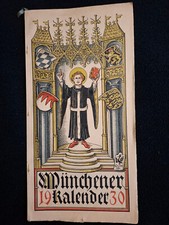 Münchener Kalender für 1930, Otto Hupp, Verlagsanstalt vorm. G.I.Manz Aktien-Ges