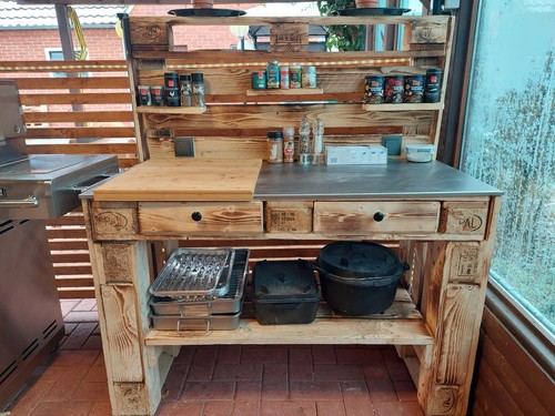 Grilltisch aus europaletten - europaletten,