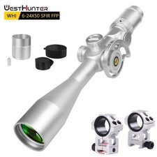WestHunter WHI 6-24x50 SFIR FFP Zielfernrohr Leuchtabsehen Rot Grün Schussfest