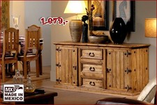 Sideboard Kommode Mexico Hacienda Stil - Pinie Massivholz - Landhaus