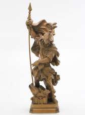 Handgeschnitzte holz figur - handgeschnitzte, holz-figur