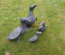 Bronze Figur Entenfamilie