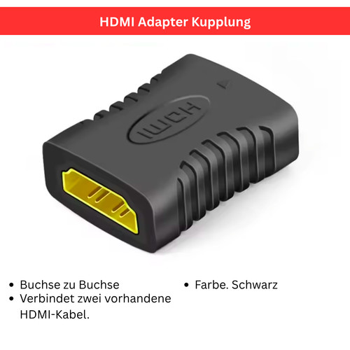 Hdmi adapter kupplung - hdmi,
