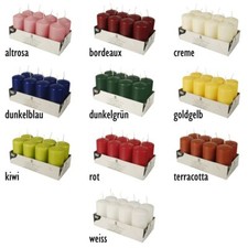 8 Stumpenkerzen Ø 50 mm, 100