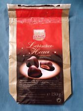 2001 alte Lebensmittel-Verpackung, Tüte REICHSGRAF Lebkuchen-Herzen  Sammler RAR