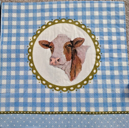 Servietten kuh muster - servietten,
