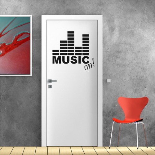 Wandtattoo music - wandtattoo, on"