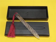 Staatsgeschenk Jordanien Versilberter Brieföffner mit weinroter Quaste in Box