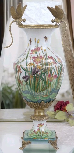 Vase porzellanvase bronze - vase,