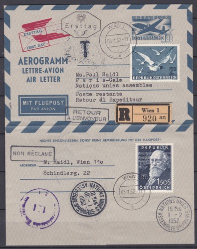 Ganzsachen aerogramm vom - ganzsachen,