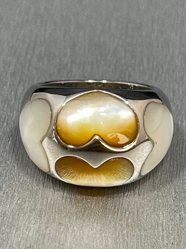Perlmutt ring sterlingsilber - perlmutt,