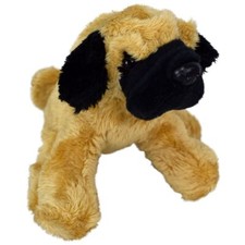 Mops 15cm braun - , plüsch