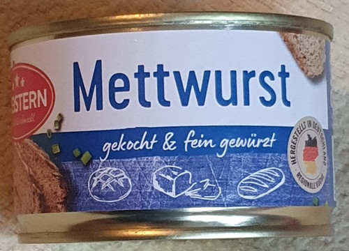 Dreistern mettwurst gekocht - dreistern,