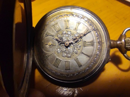 Antike taschenuhr 800 silber - taschenuhr,
