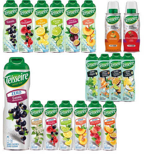 Teisseire sirup 2 x - 14,08€/l,
