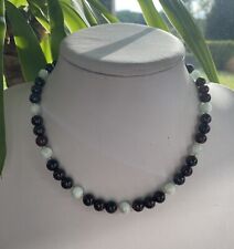 TOP AA+ Granat  Kette mit Beryll In 14 Karat Gefasst und 14 Karat Goldschliesse