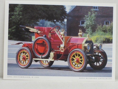 Postkarte farbig opel - farbig, "opel