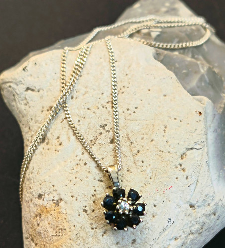 Vintage silberkette mit - silberkette,