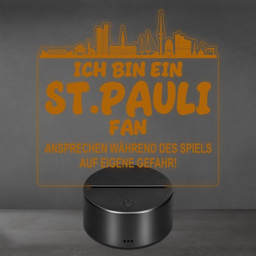 Pauli fan fußball led - st.,