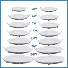 LED Einbaustrahler Set Rund Ultra Flach Deckenspot Einbauleuchte EinbauSpot 230V