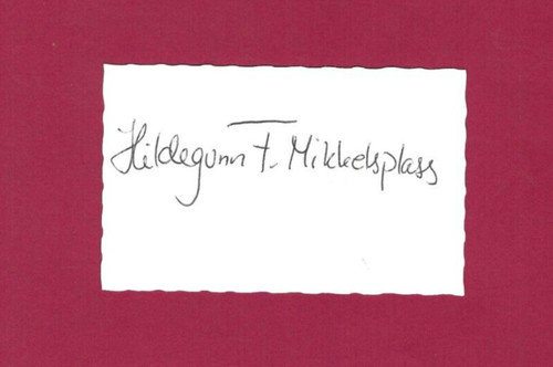 Hildegunn mikkelsplass - ,
