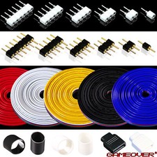 🔴 1-6 Pol Pin LED Zubehör LED Verbinder Stecker Buchse Kabel Schutzisolierung ✅