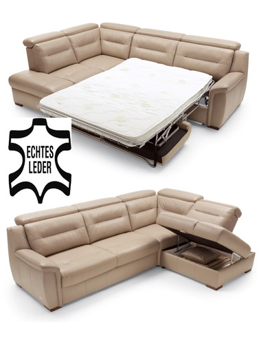 Bestseller echtleder ecksofa - echtleder,