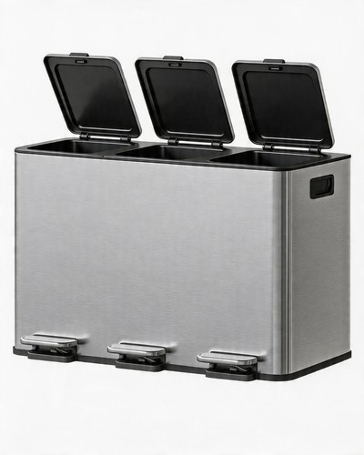 Mülleimer küche 3x15 45l - mülleimer,
