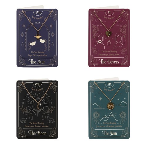 Tarotkarte halskette stern - halskette,
