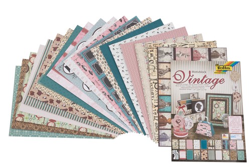 Motivblock vintage - motivblock,