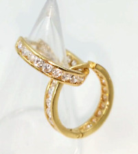 Creolen Zirkon 14K / 0,585 Gelbgold