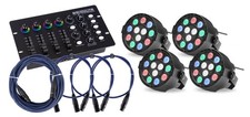 4x DJ PA LED Party Spot RGBW