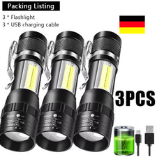 2 Stück Taschenlampe LED