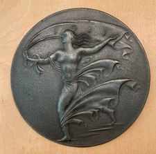 Buderus Kunstguss Relief Jahresplakette 1955 Allegorie auf die Hoffnung Breker