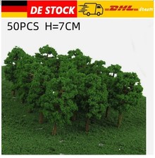 50 Stücke Modell Bäume Tiefgrün Für Spur N Eisenbahn Bauen Park Layout DHL