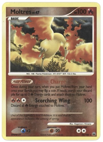 Pokémon karte moltres - pokémon,