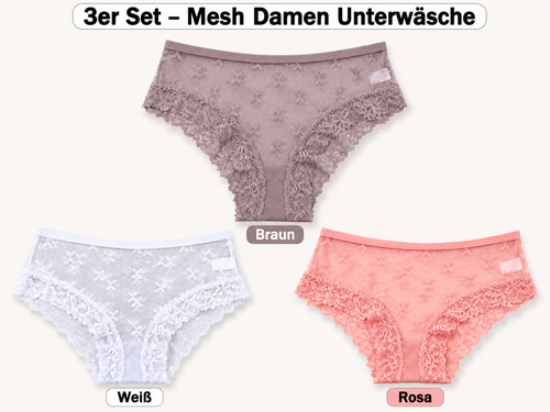 3er pack damen slips - damen, aus